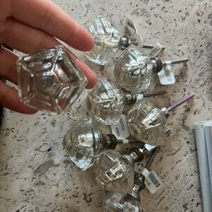 Anthropologie Crystal Drawer Knobs Set of 8